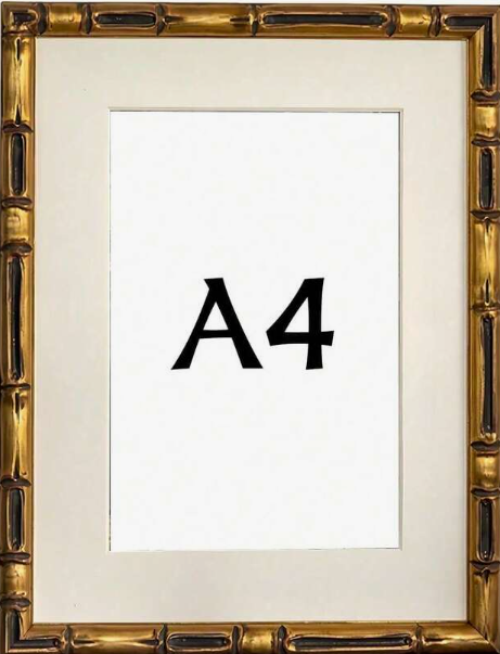 Marco dorado rococó A4