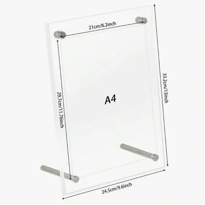 Modern A4 Acrylic Frame