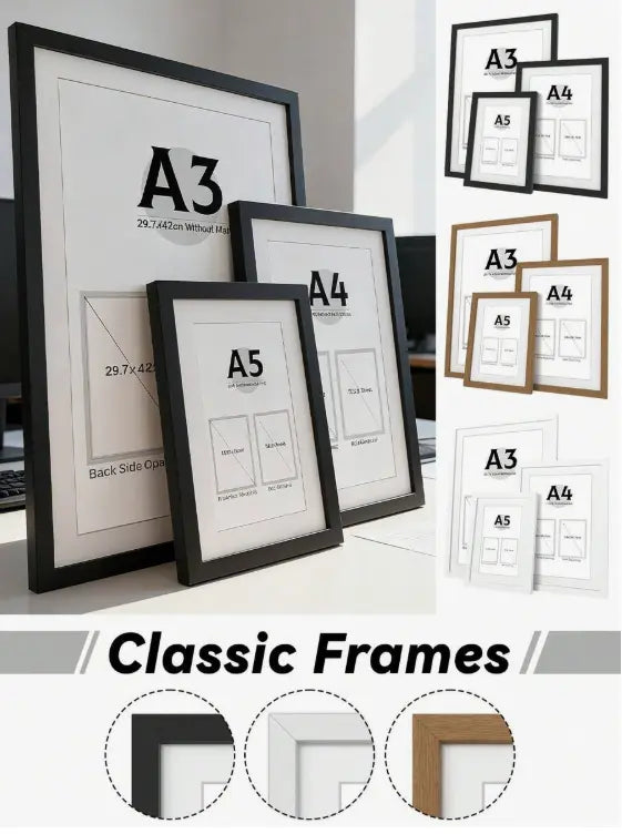 Elegant classic A4/A5 frame
