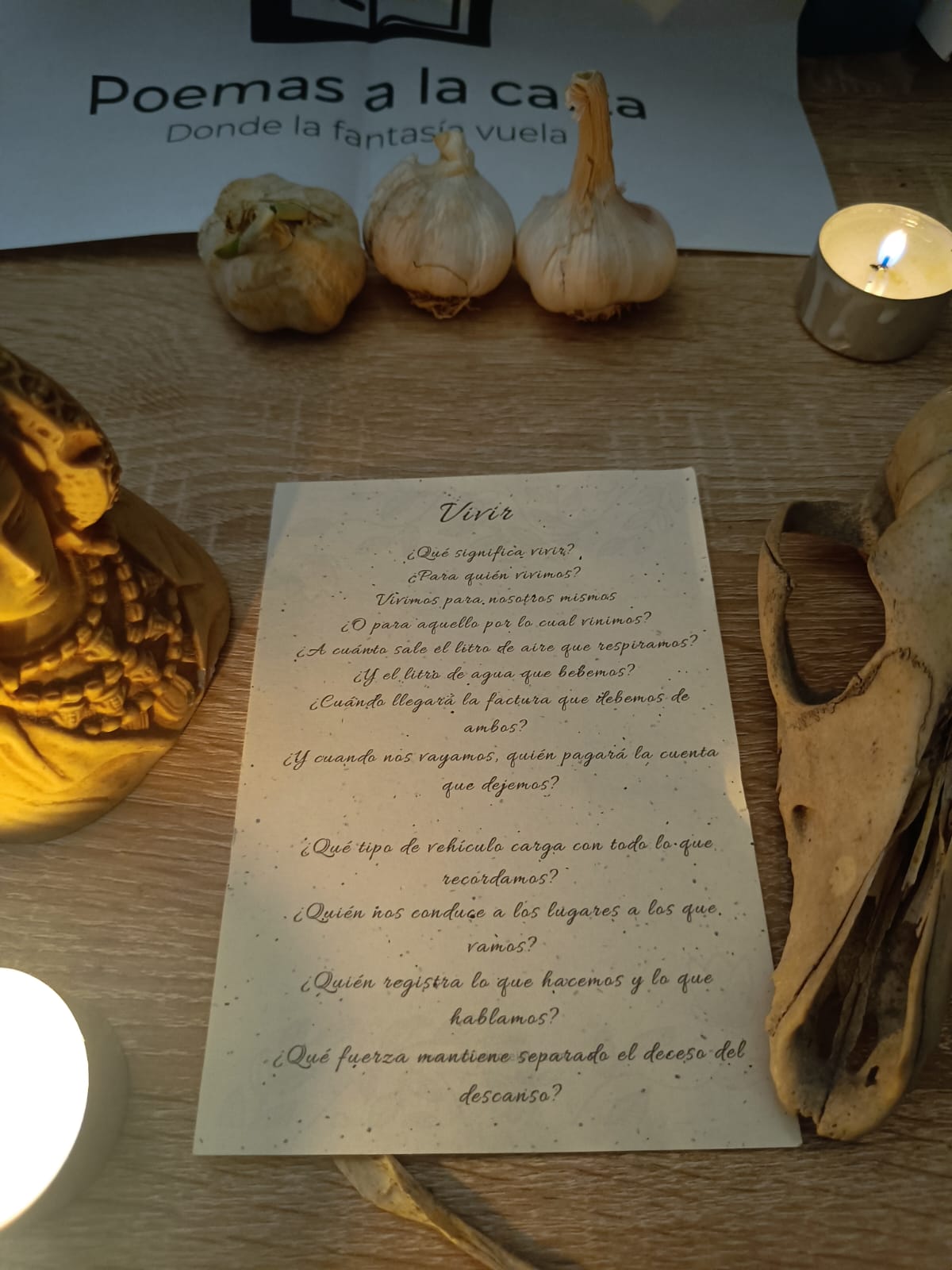 Small personalized poem - 3D textured paper