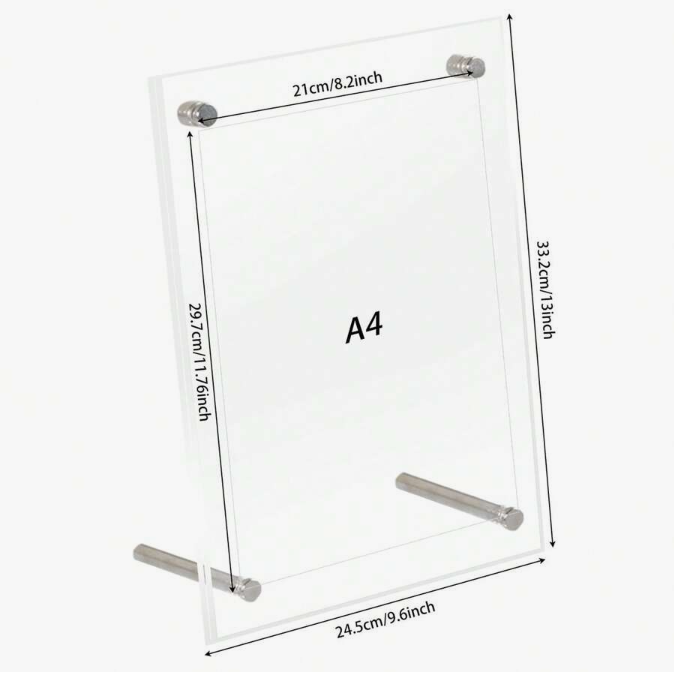 Marco acrílico moderno A4